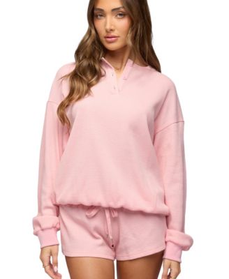 Women's Baila Waffle Henley Top