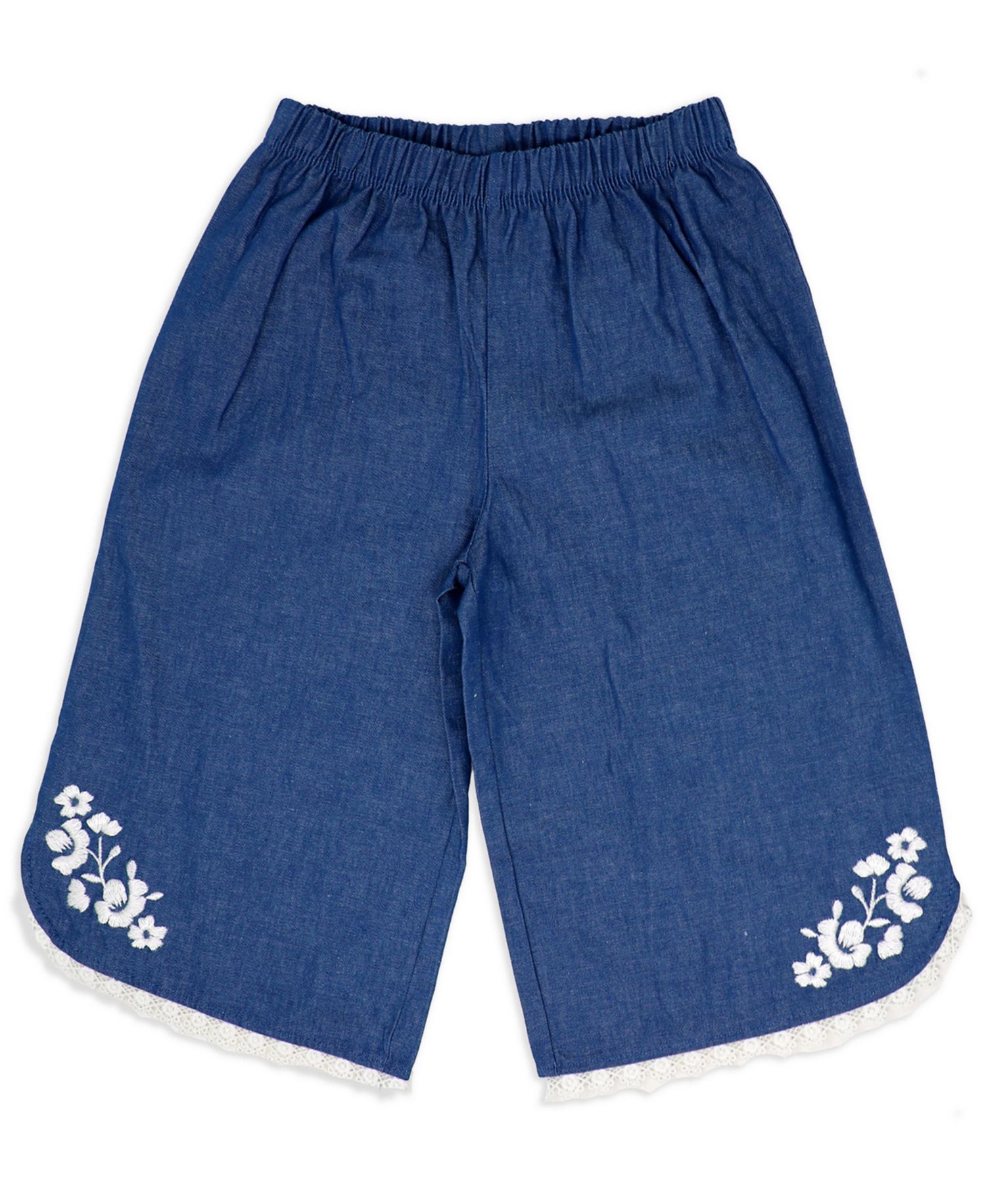 Baby Girls' Short-Sleeve Bodysuit, Denim Pant and Headband, 3-Piece Set