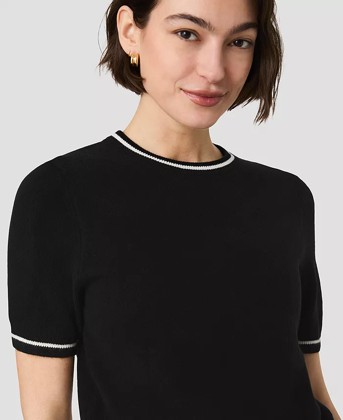 Women's Babysoft Short-Sleeve Rib Stripe Top - thumbnail 10