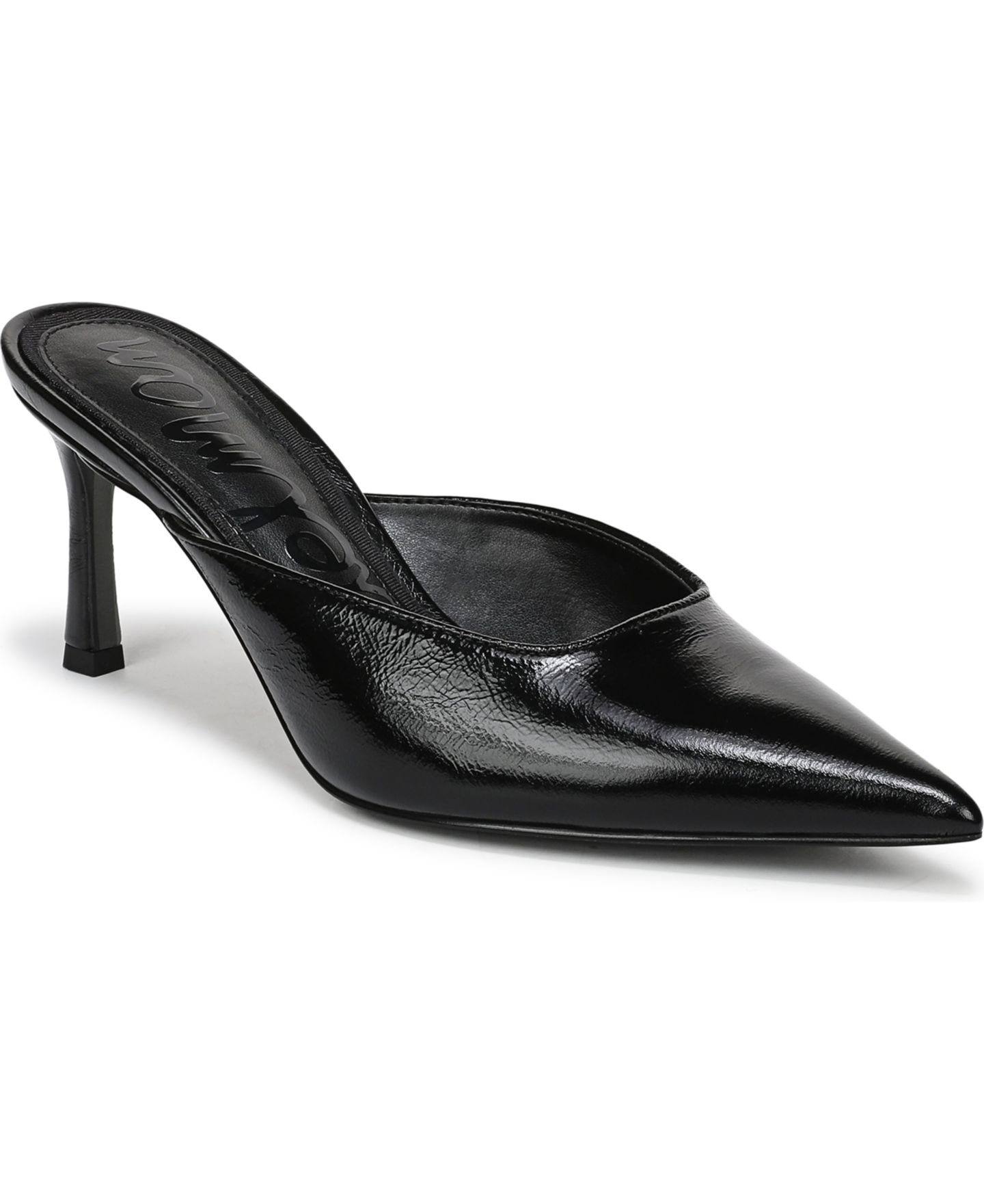 Женские сабо Sam Edelman Margeaux Slip-On Mule Pumps, цвет: Чёрный кожаный — фото 1