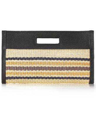 Remy Raffia Medium Clutch Handbag