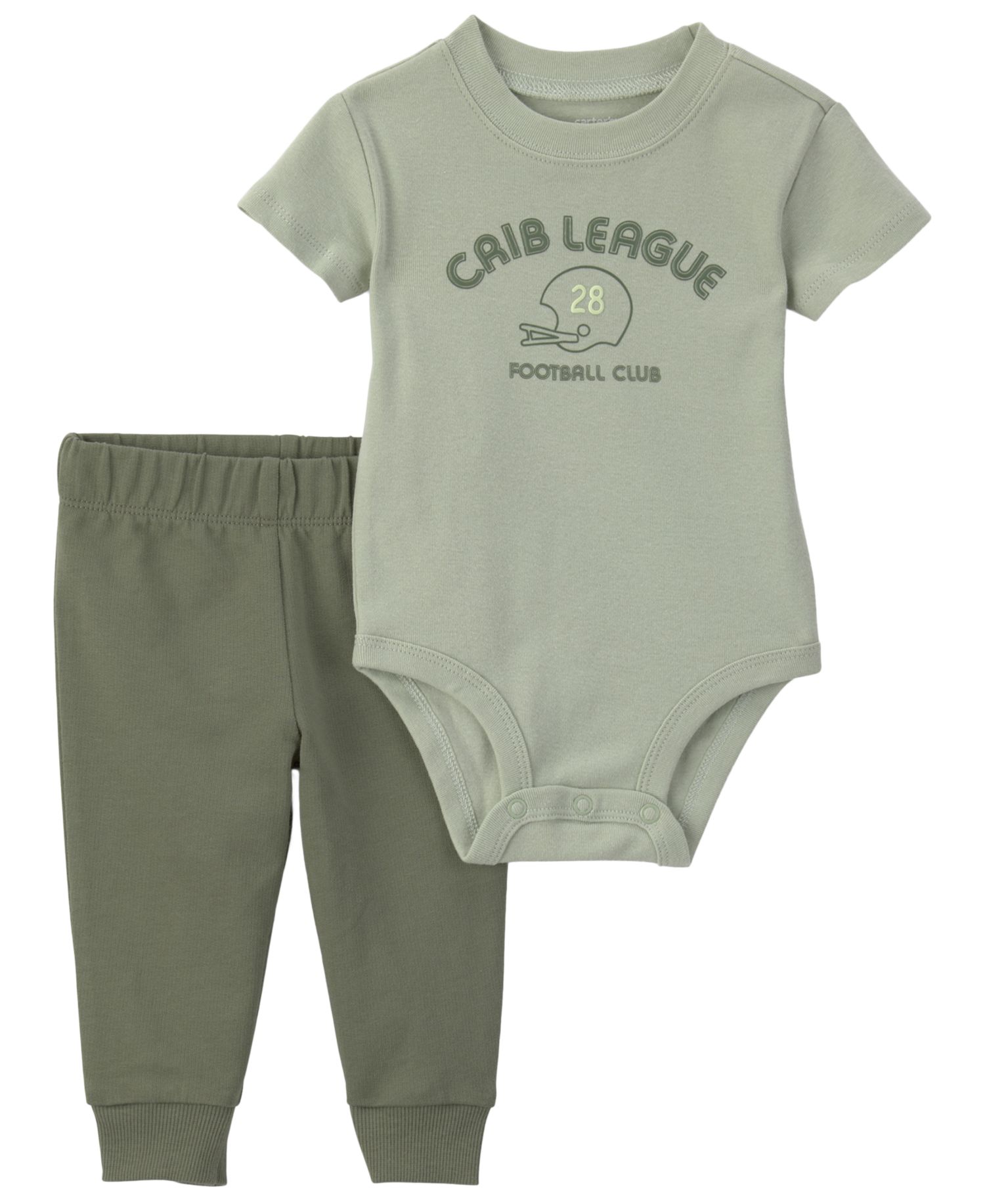 Baby Boys' Football Club Bodysuit and Pant, 2-Piece Set