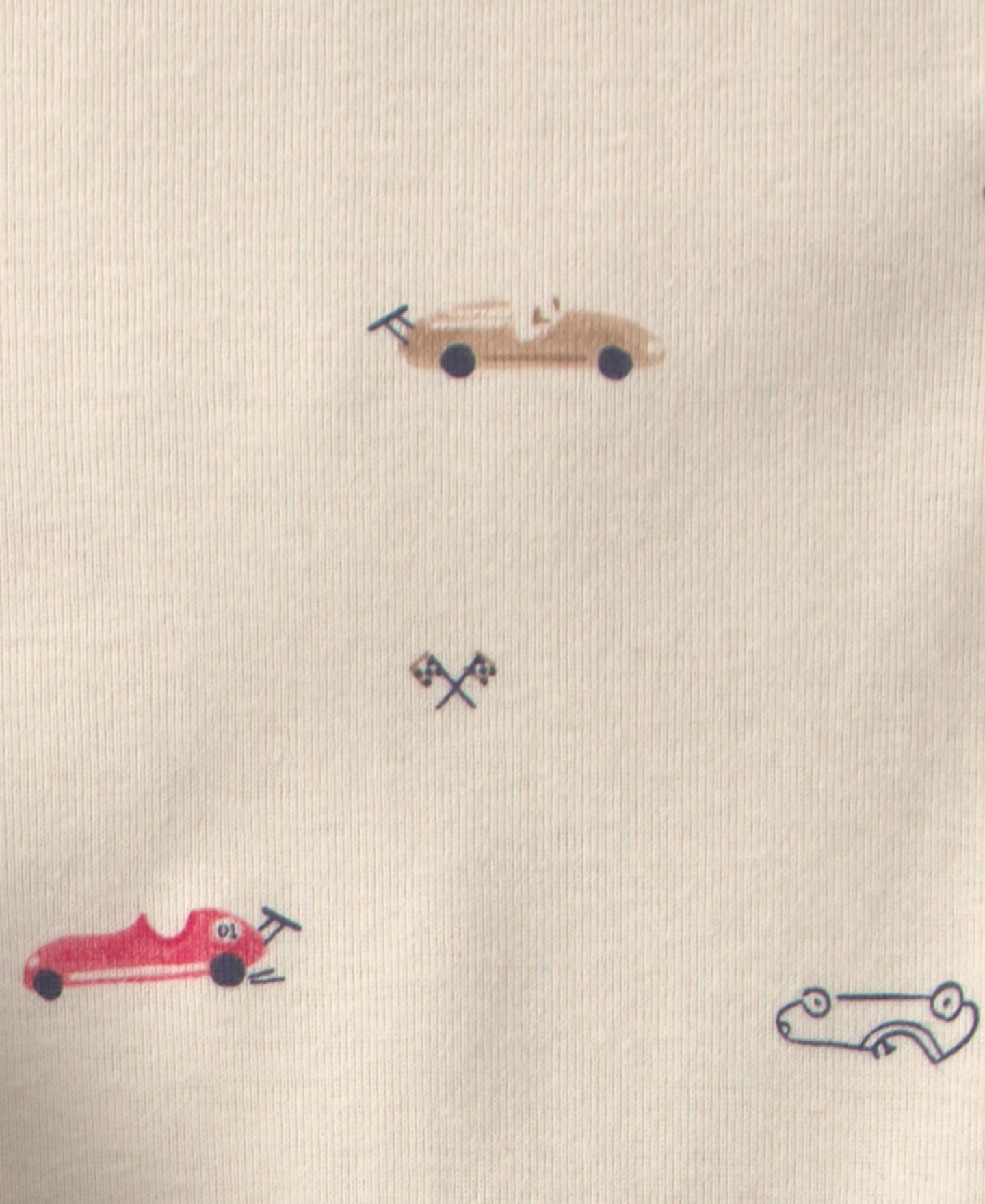 Комплекты Carter's Race Car French Terry Layering Long-Sleeve Sweatshirt, Bodysuit and Pant, 3-Piece Set для мальчиков-малышей, цвет: Серый / Бежевый — фото 3