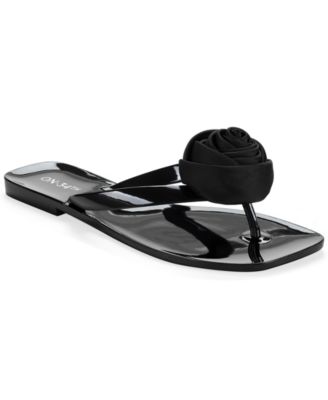 Women's Ruusu Flower Jelly Thong Sandals