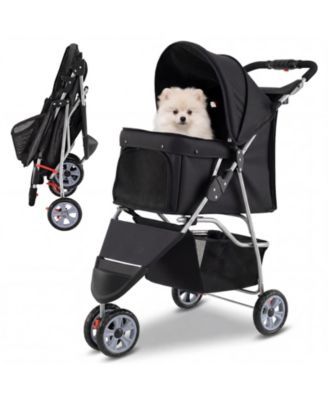 3 Wheel Pet Stroller for Small Dogs and Cats up to 33 lbs