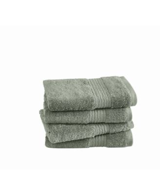 Cotton-Blend Hand Towels, Set of 4