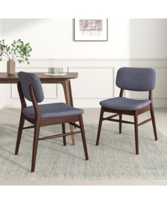 Modern Dining Chairs Set of 2, Rubberwood Frame Upholstered Dining Chair, for Living Room