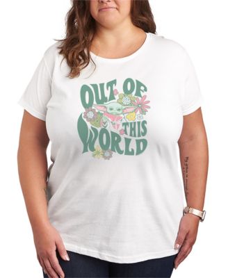 Plus Size The Mandalorian Out of This World Grogu Graphic T-Shirt