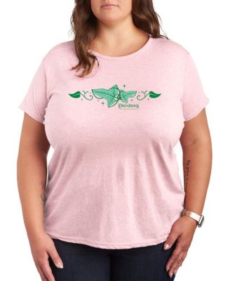 Plus Size Lord of the Rings Elven Ivy Leaf Brooch Graphic T-Shirt