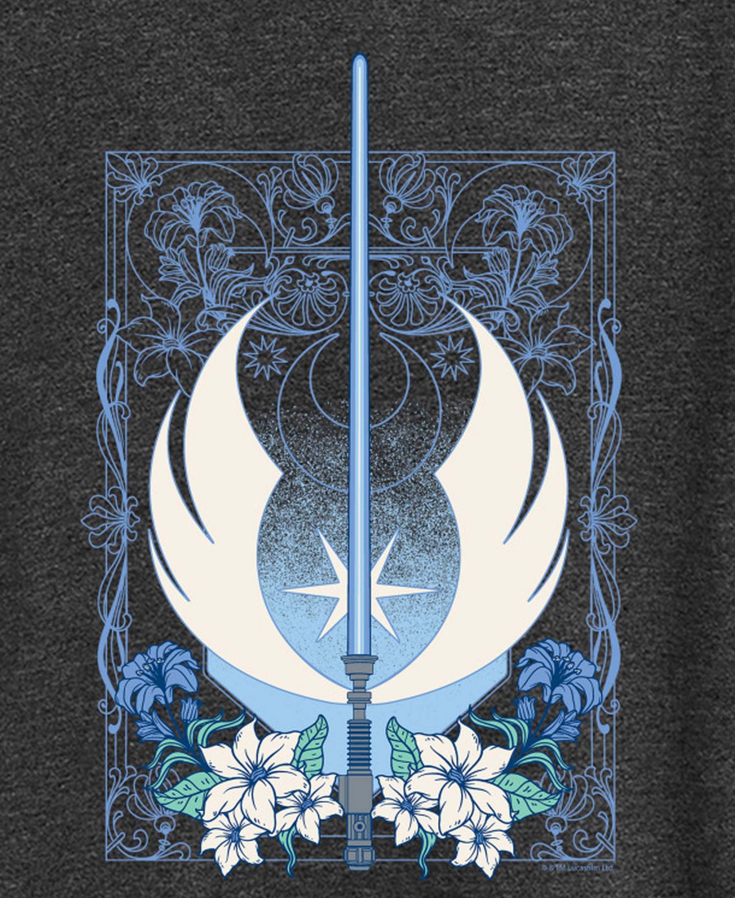 Plus Size Star Wars Medieval Lightsaber Graphic T-Shirt