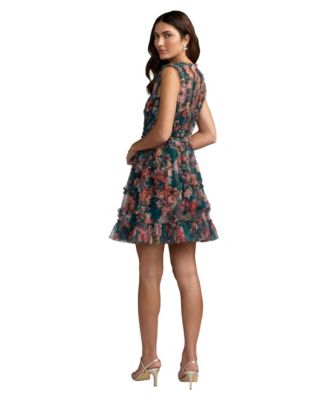 spring fling dresses Outfits Spring Fling Floral Chiffon Ruffle