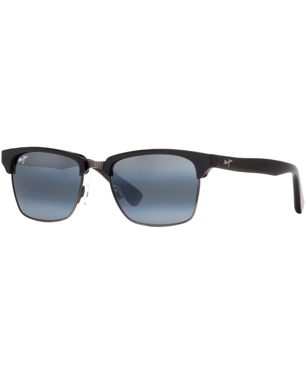 Shop Maui Jim Polarized Kawika Sunglasses, Mj000273 In Black Shiny,grey