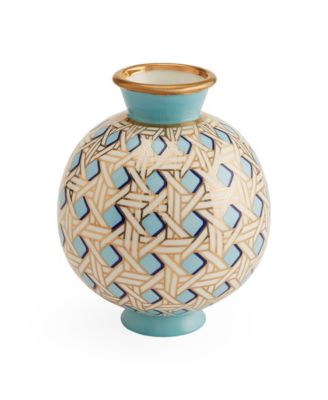 Basketweave 60 oz. Round Vase