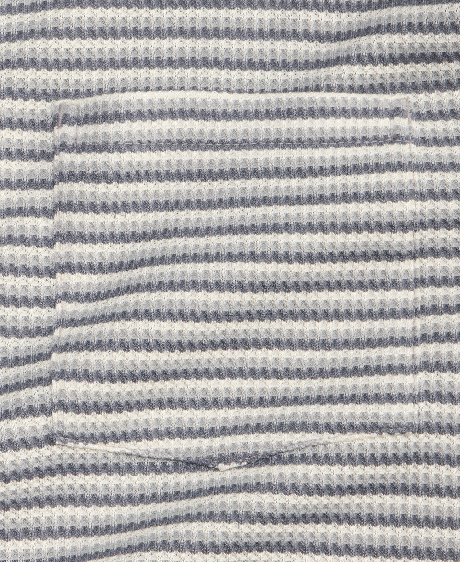 Men's Textured Knit Striped Popover Polo Shirt