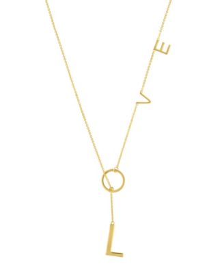 St Moran Gold Adjustable Love Lariat Necklace - Gold 125$
