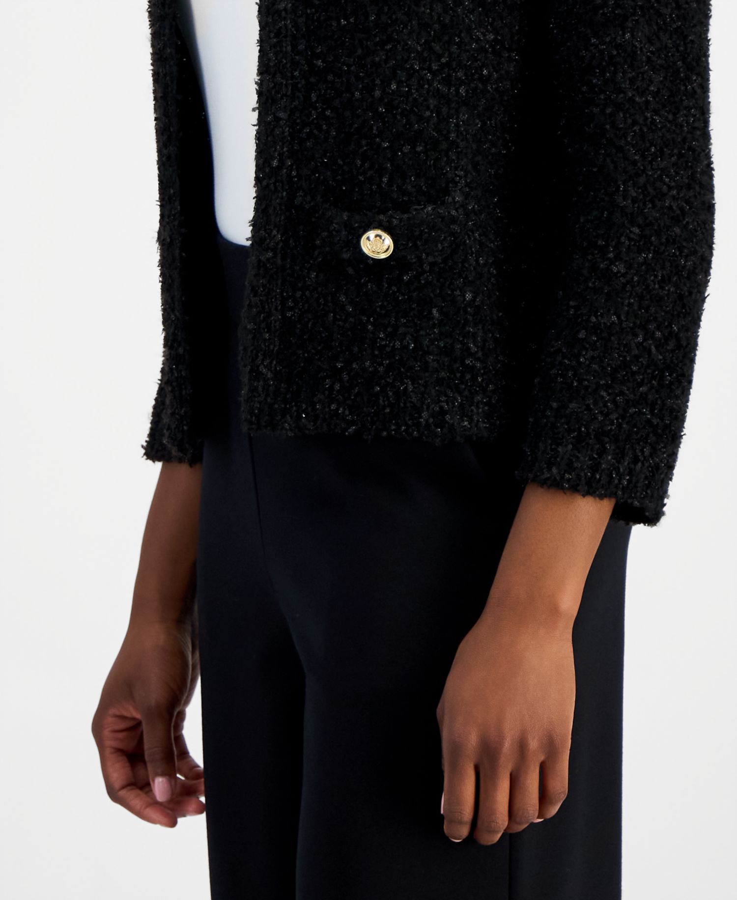 Women's Petite Eyelash Cardigan