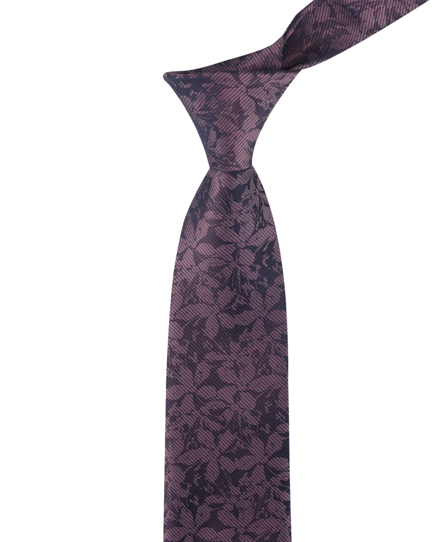 Мужской галстук Calvin Klein Theodora Floral Tie, цвет: Ягодный — фото 5