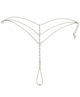 Sterling Forever Rhodium-Plated Brass Anselma Cubic Zirconia Hand Chain - Silver 92$