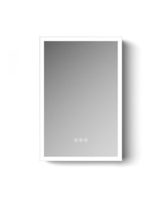 20"W x 30"H LED Lighted Medicine Cabinet with Mirror, Anti-Fog Bathroom Mirror Cabinet
