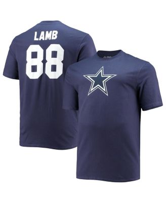 Men's CeeDee Lamb Navy Dallas Cowboys Big & Tall Player Name & Number T-Shirt