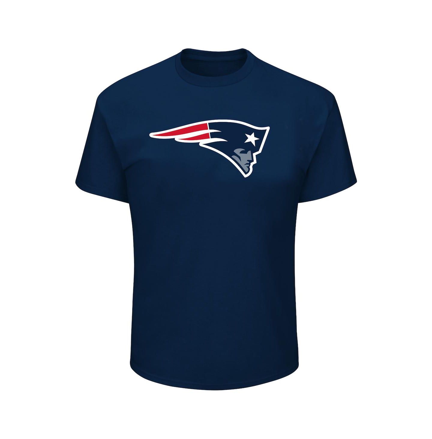 Мужская футболка Fanatics Drake Maye New England Patriots Big & Tall с номером, Navy — фото 2