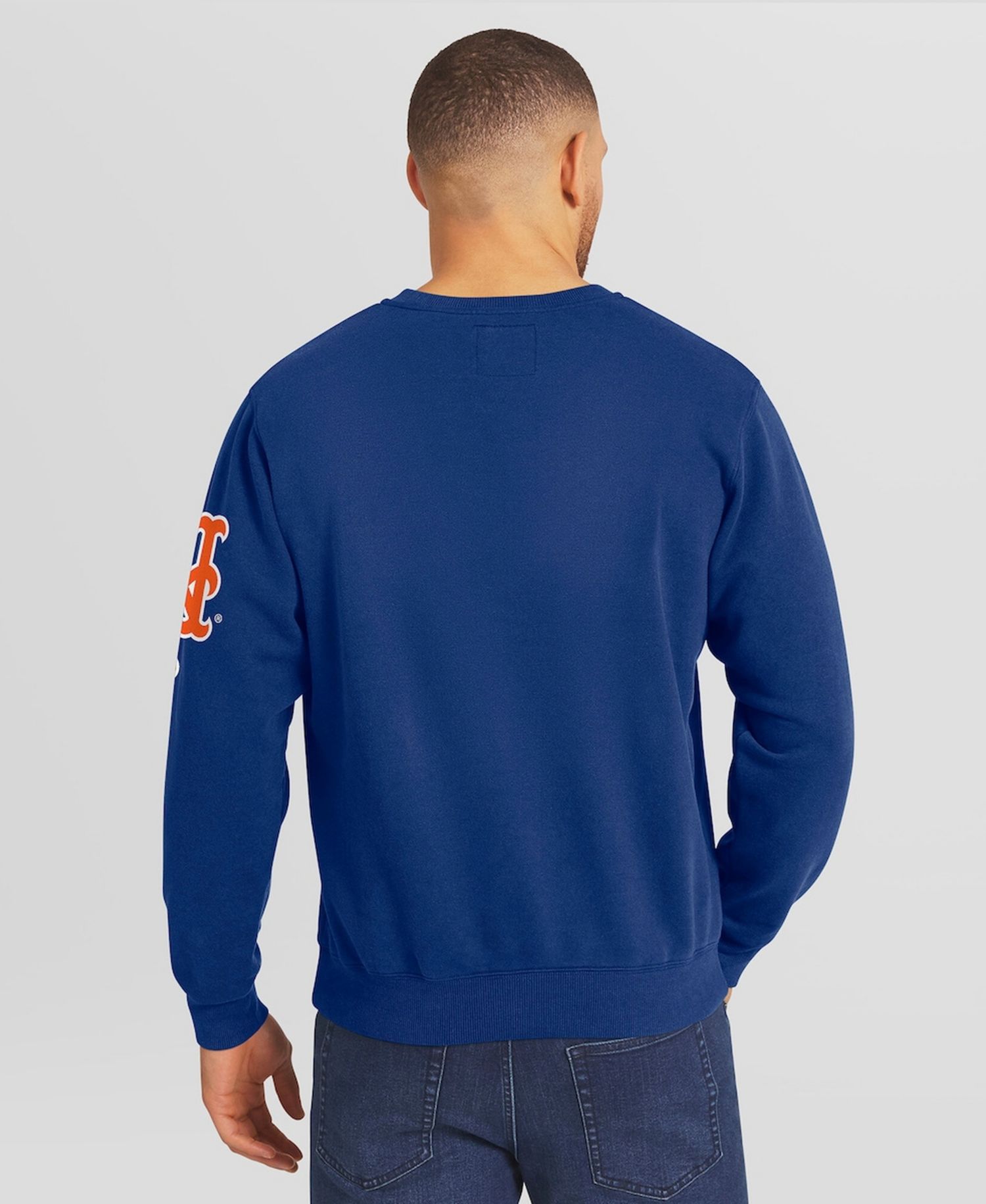 Darius Rucker Collection by Fanatics Men's Royal New York Mets Washed Crew Neck Pullover Sweatshirt