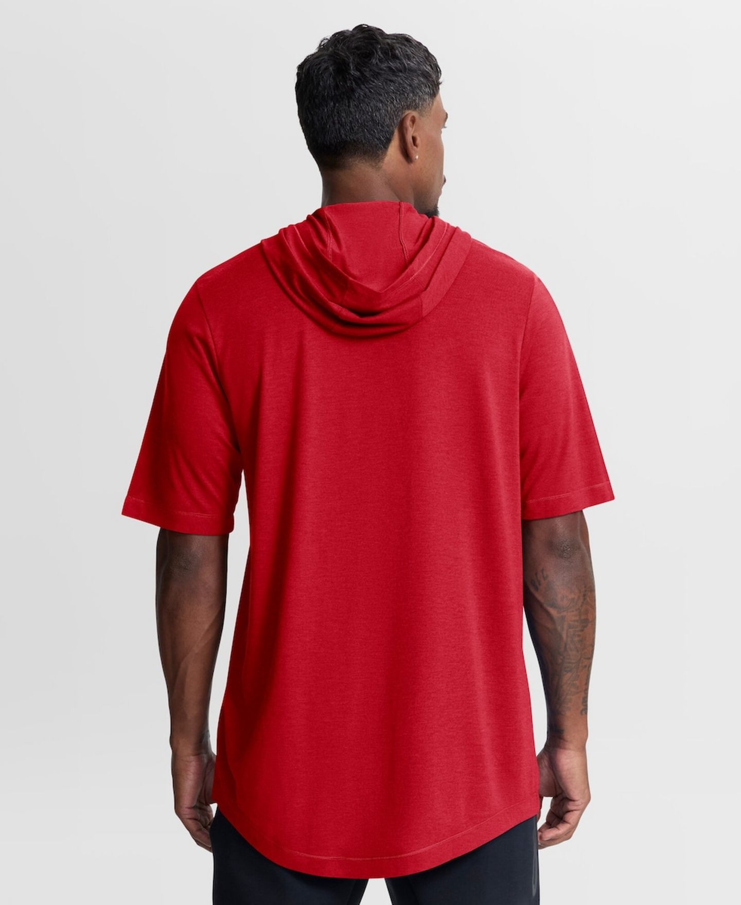 Мужская футболка Nike Red St. Louis Cardinals Arched Wordmark Tri-Blend Hooded — фото 2