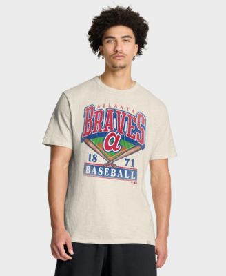 Men's Tan Atlanta Braves Stadium Slub T-Shirt
