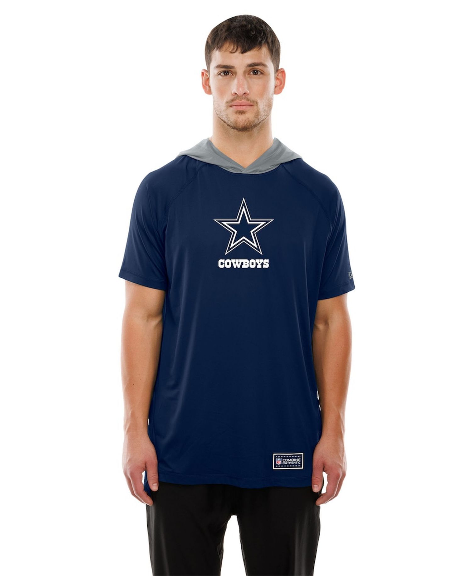 Men's Navy Dallas Cowboys Combine Authentic Helmet T-Shirt
