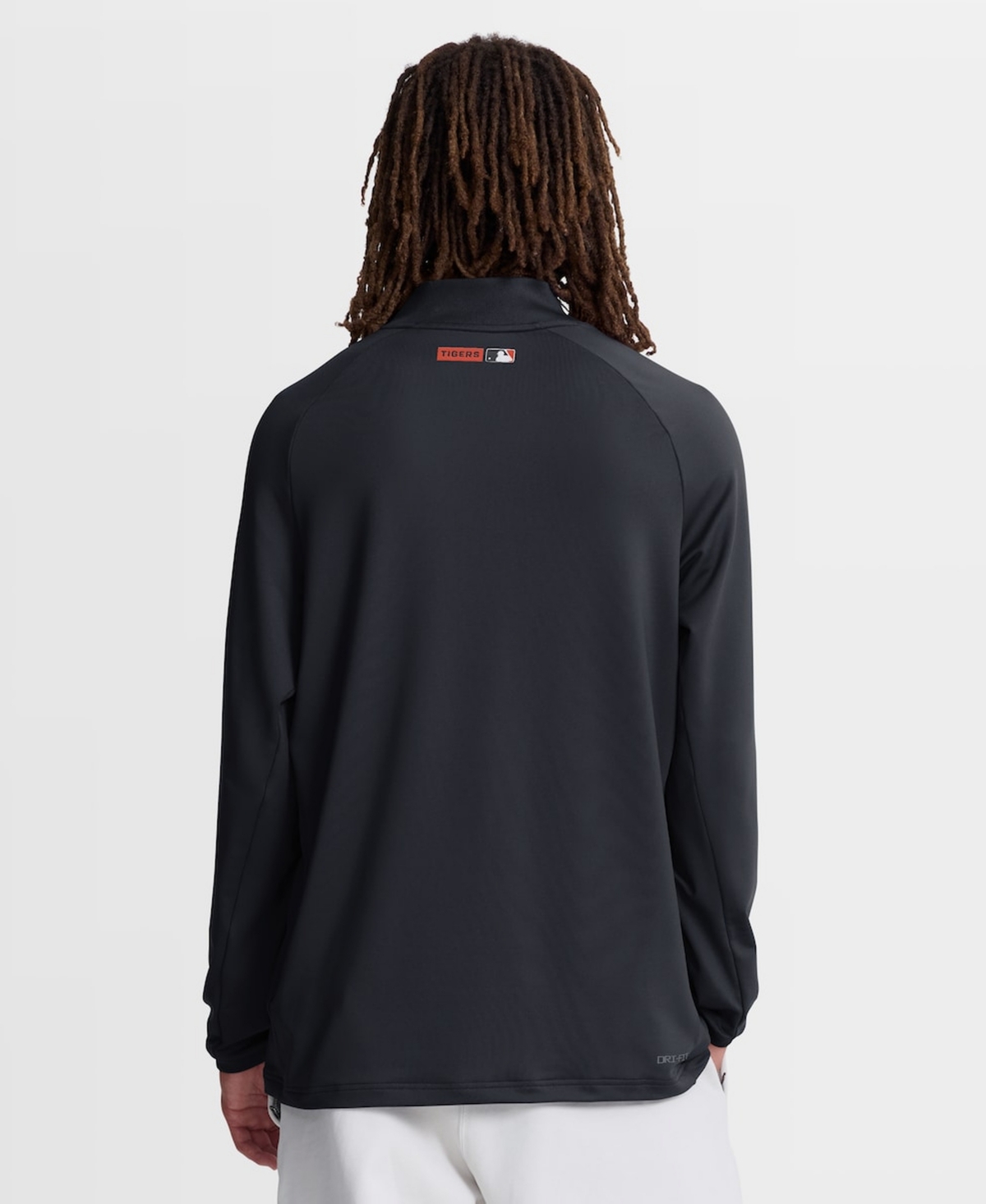 Nike Men's Navy Detroit Tigers Authentic Collection Dri-fit Raglan Half-Zip Pullover Sweatshirt