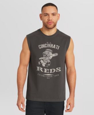 Darius Rucker Collection by Fanatics Men's Charcoal Cincinnati Reds Muscle Tank Top