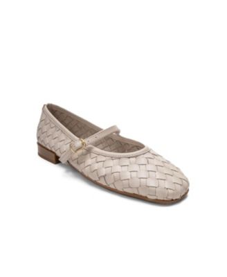 Women's Yevora Leather Woven Strap Ballet Flat