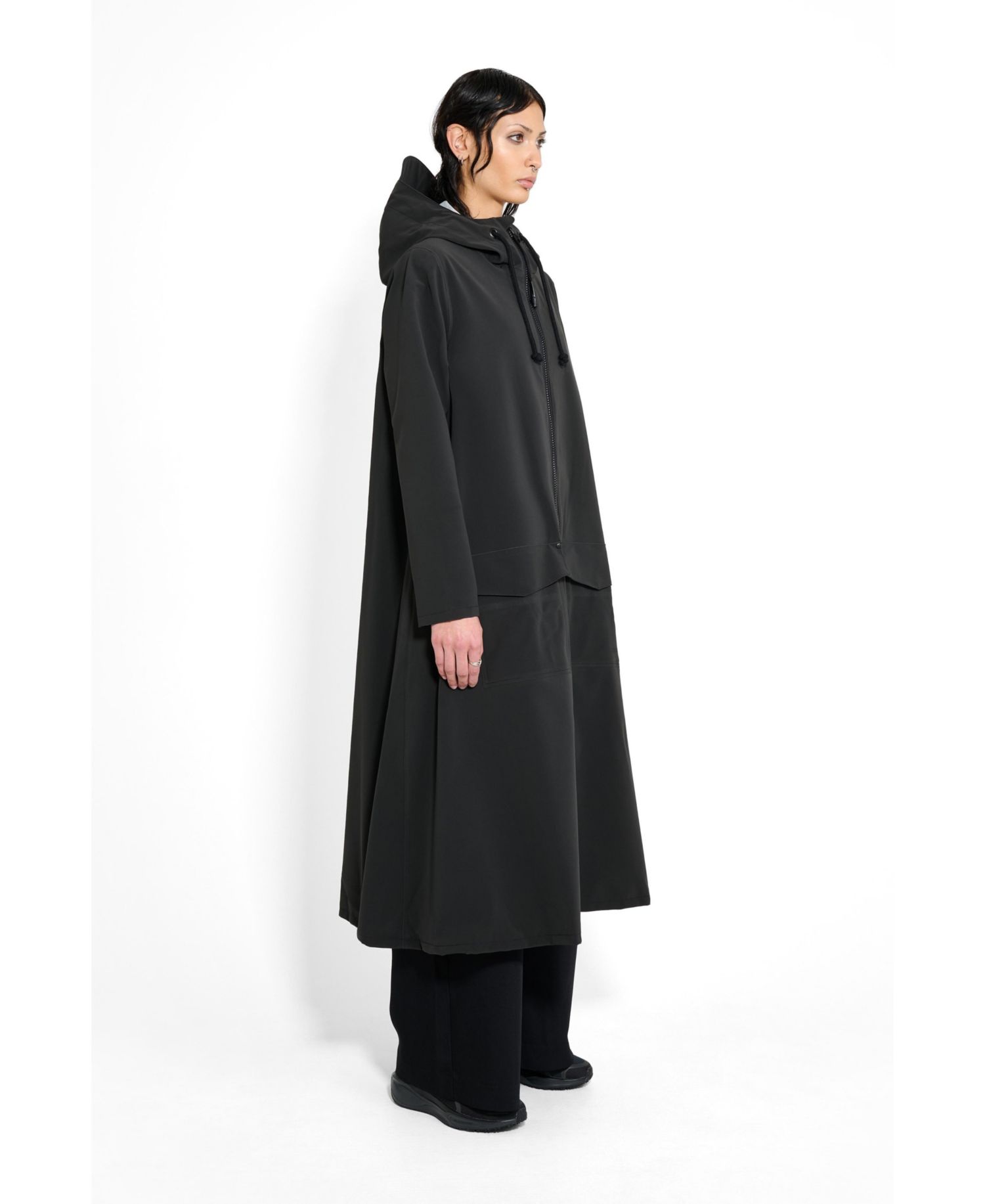 Women's Mosebacke Long Patch Matte Raincoat