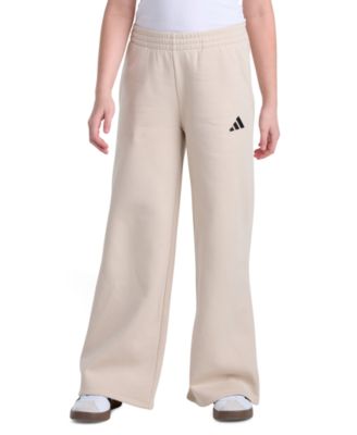 Girls' 8-16 Elastic Waistband Wide-Leg Fleece Pant