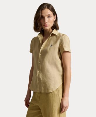 トップス POLO RALPH LAUREN SHORT SLEEVE SHIRT Polo Ralph Lauren Women's Short-Sleeve Shirt - Macy's