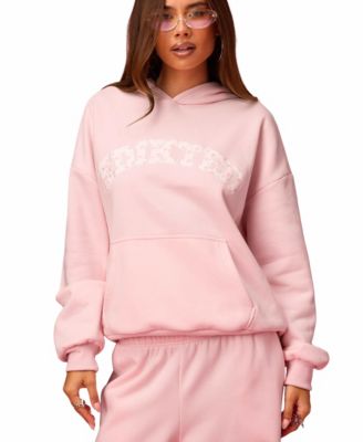 Womens Hearts Barbie Oversized Hoodie