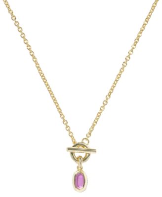 Kendra Scott Malachite & Imitation Pearl 14K Gold Plated Over Brass Daphne Link and Chain Necklace - Gold
