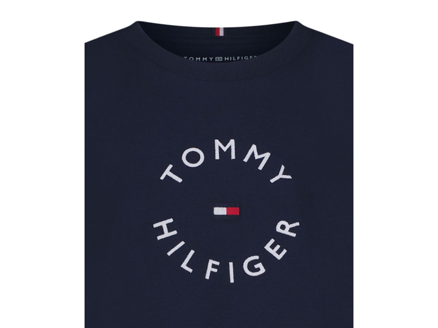 Футболка Tommy Hilfiger Short-Sleeve Essential Lockup для мальчиков, цвет: Тёмно-синий — фото 3