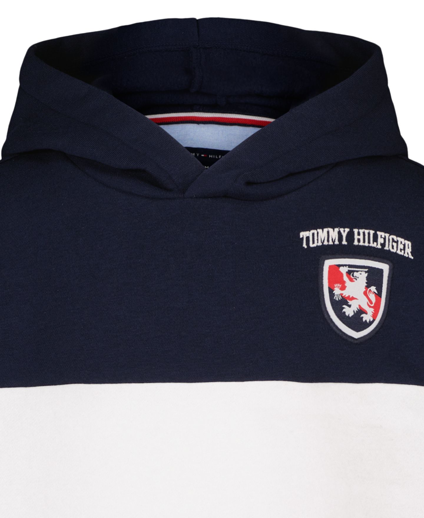 Худи Tommy Hilfiger Color-Blocked Logo для мальчиков, цвет: Тёмно-синий — фото 8