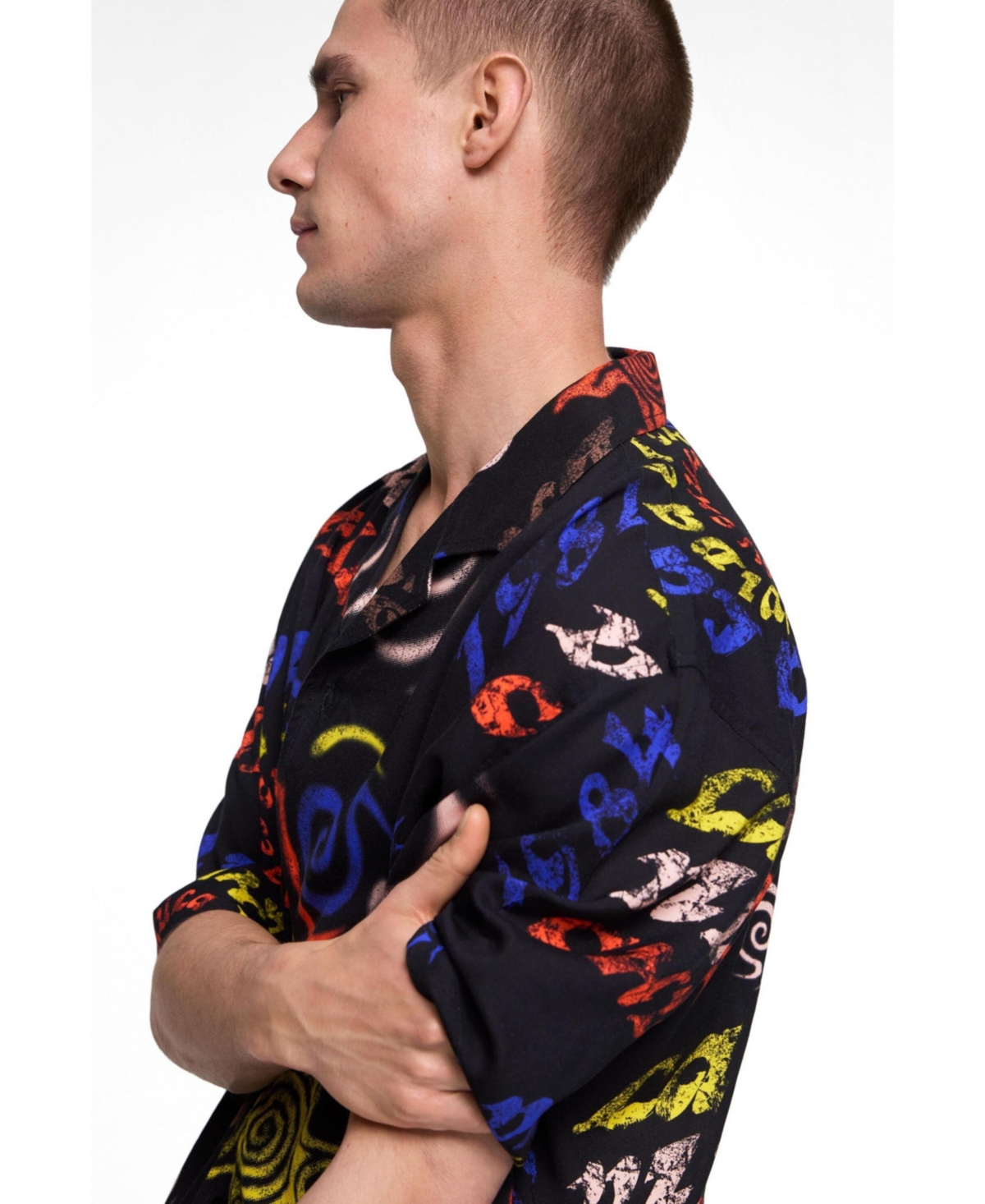 Desigual Men's Tribal Printed Shirt