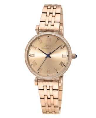 Women's Emma Stainless Steel Rose Tone Sunray Dial Watch 1411CEMS