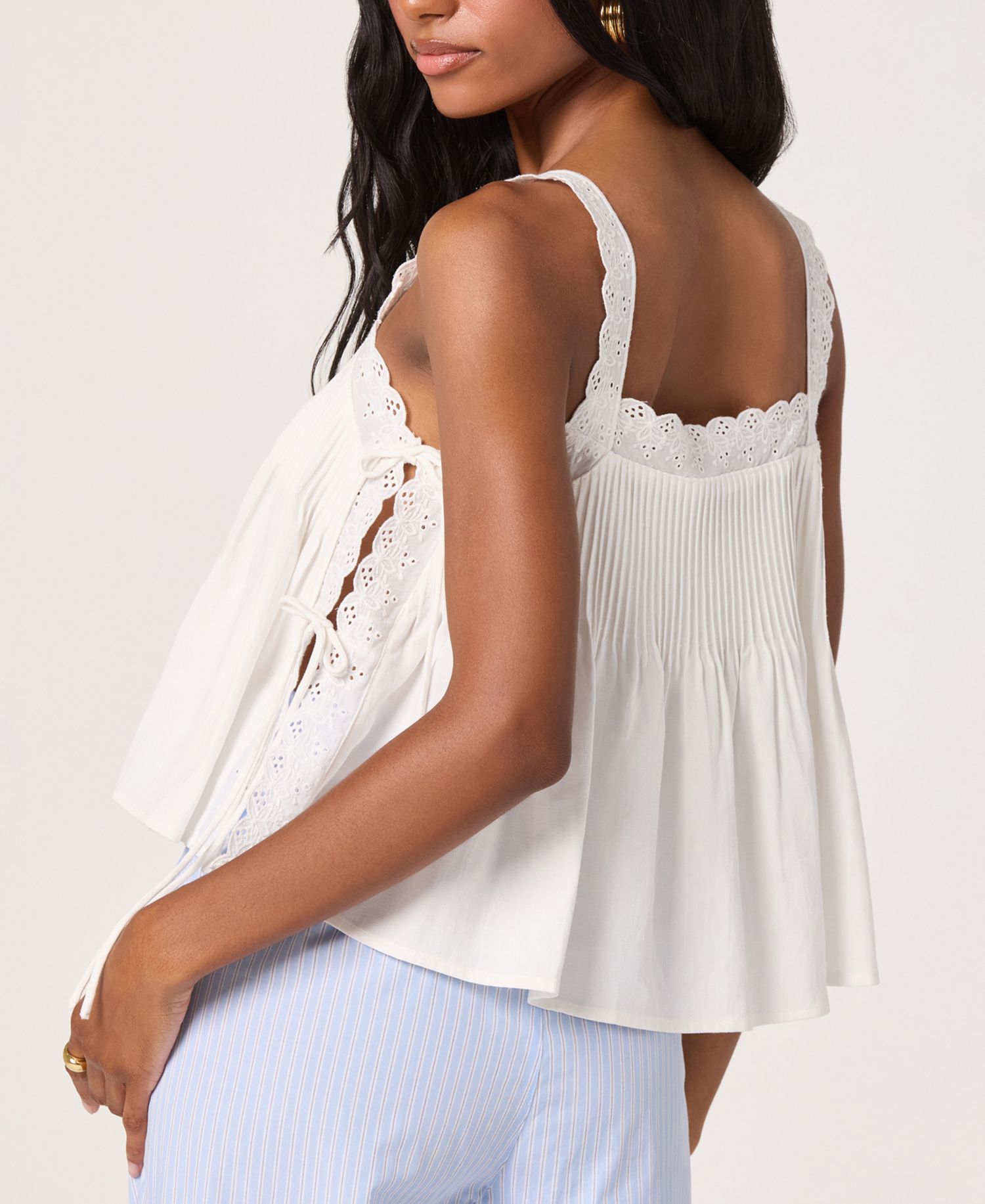 Women's Side-Tie Sleeveless Top