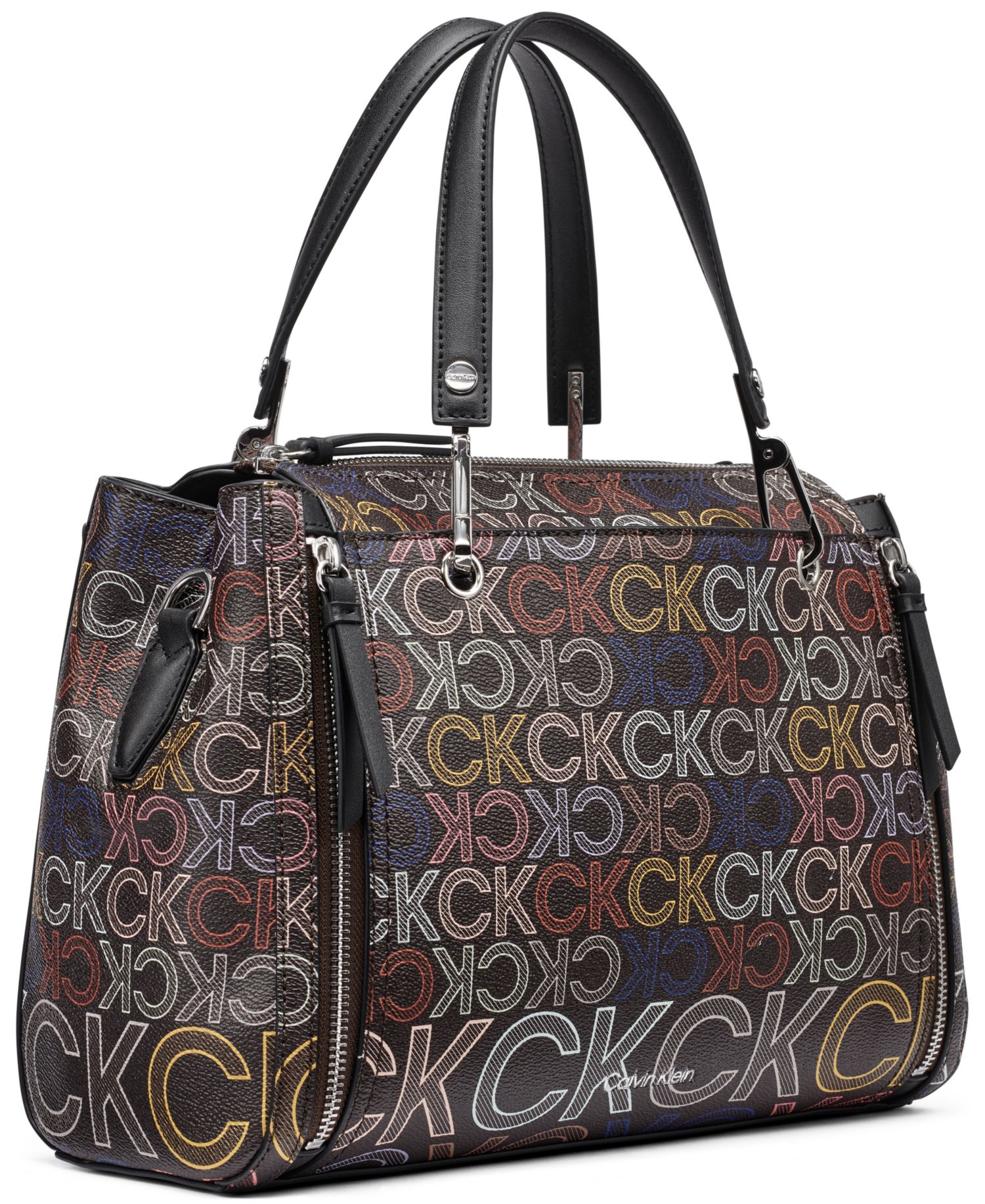 Garnet Zipper Medium Satchel Handbag