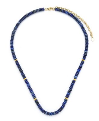 Charis Gemstone Beaded Necklace - Blue lapis 80$