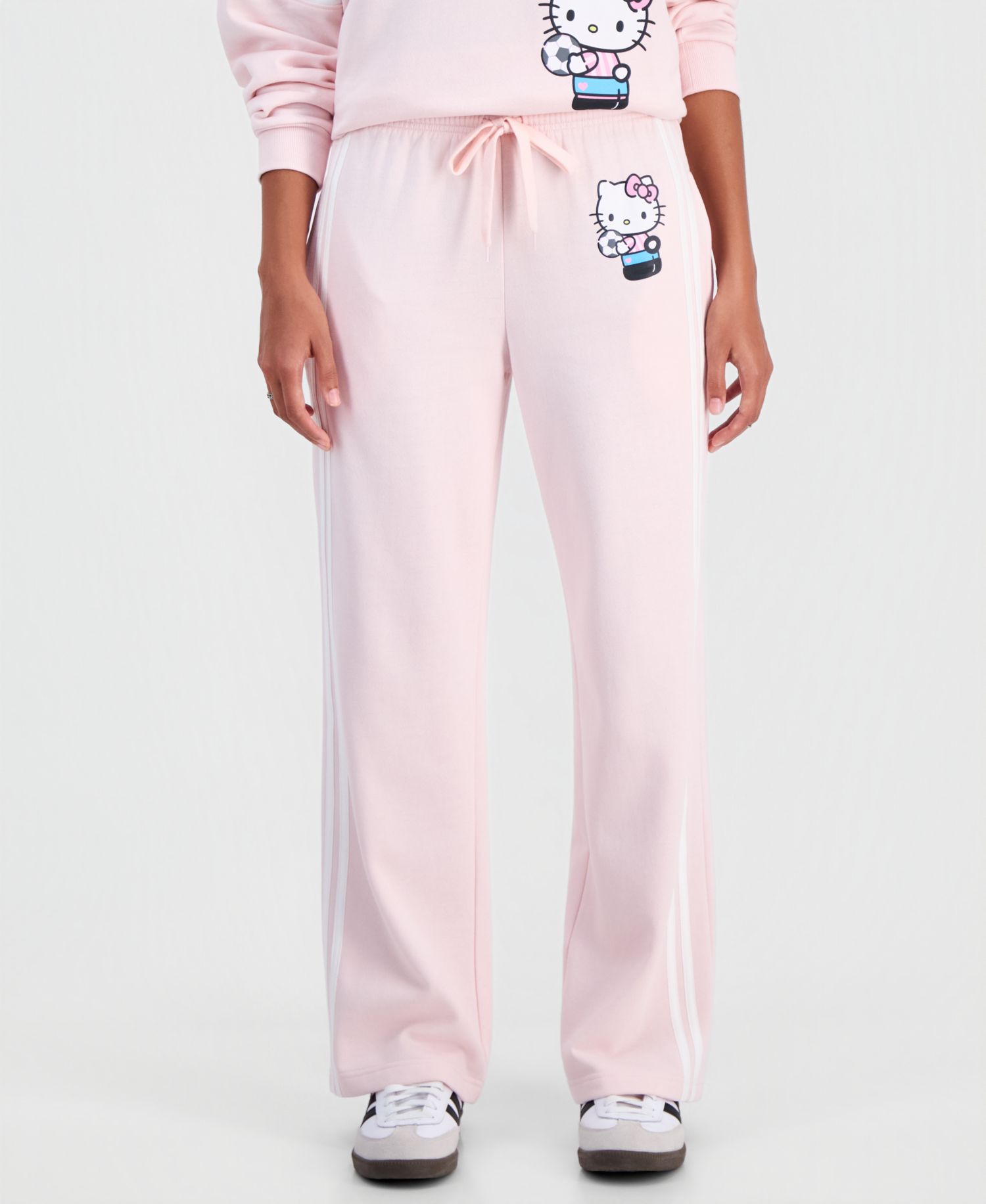 Women's Fleece Track Pant Wide-Leg Drawstring