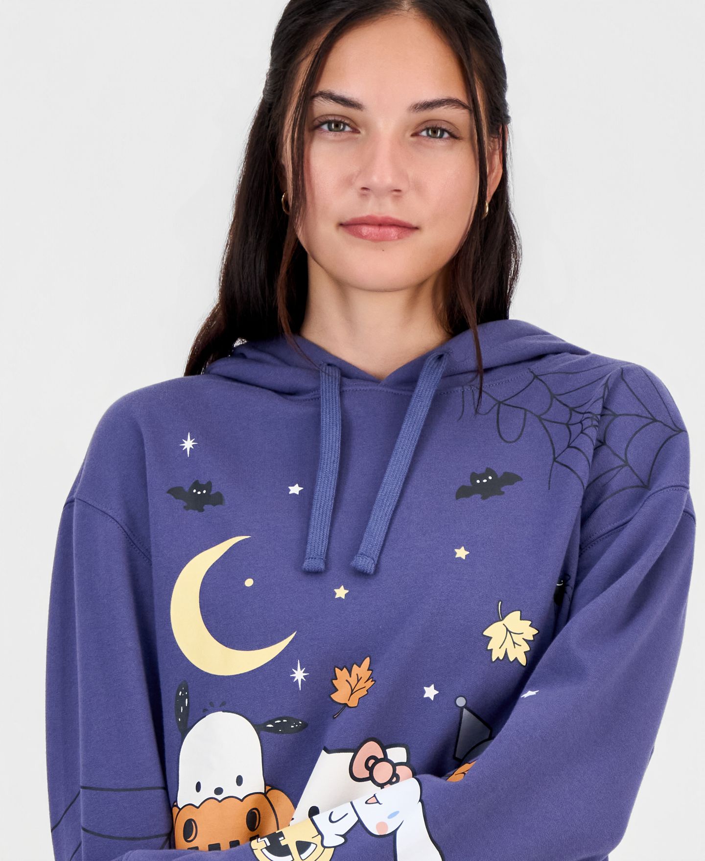 Женское худи Sanrio Juniors' Hello Kitty And Friends Halloween, цвет: Синий — фото 3