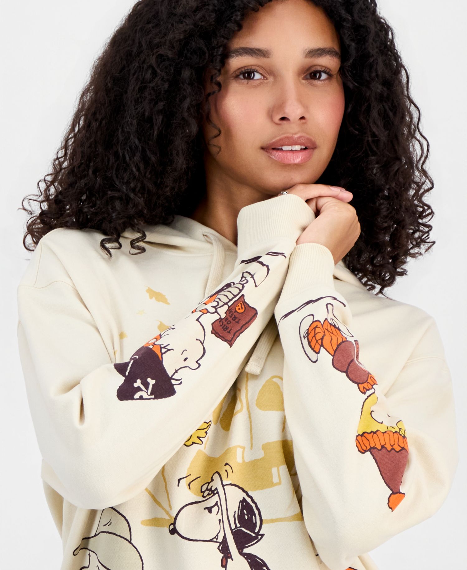 Juniors' Peanuts Halloween Fleece Hoodie