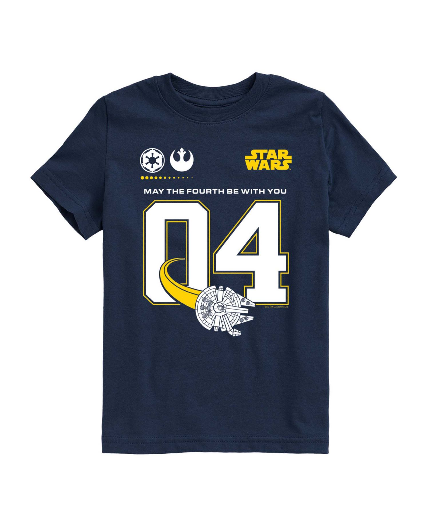 Star Wars Boys' 8-20 Sporty May Fourth be With You Short-Sleeve Graphic T-Shirt