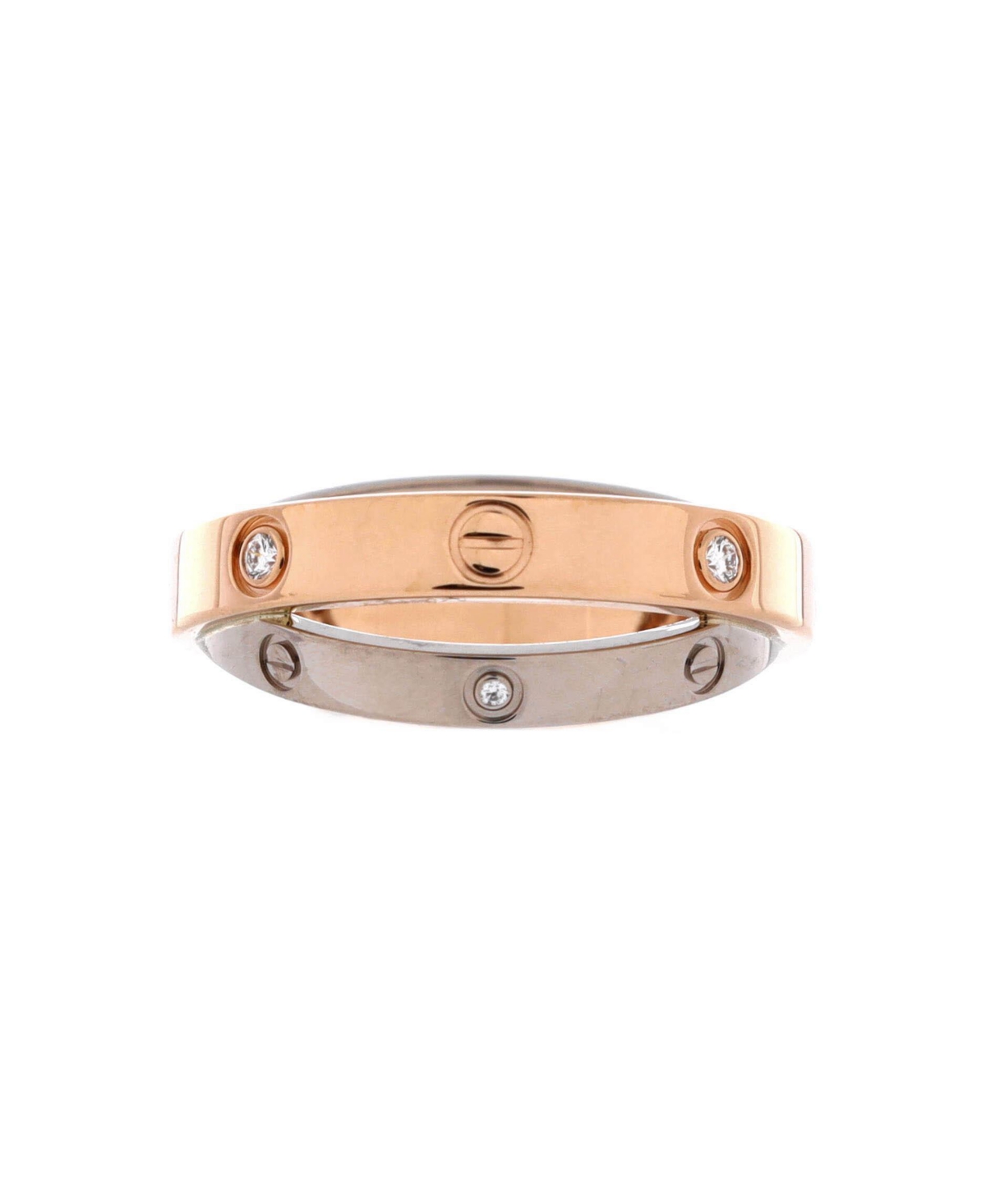Pre-Owned Cartier Love 6 Diamonds Double Ring