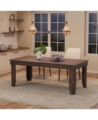 71 in Long Kitchen Farmhouse Dining Table for Dining Room, Kitchen, 6-8 People